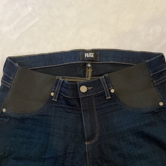 GUC Paige Maternity dark washed Skyline Skinny jeans Sz 30 - Picture 2 of 4